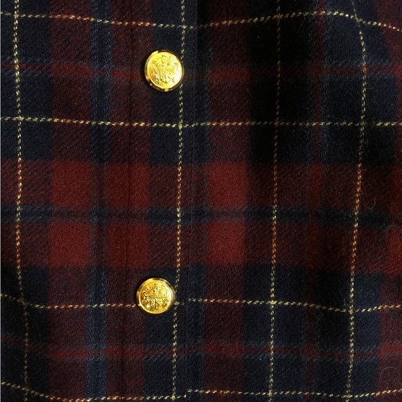Plaid Button-Down Skirt Size S - Picture 3 of 6